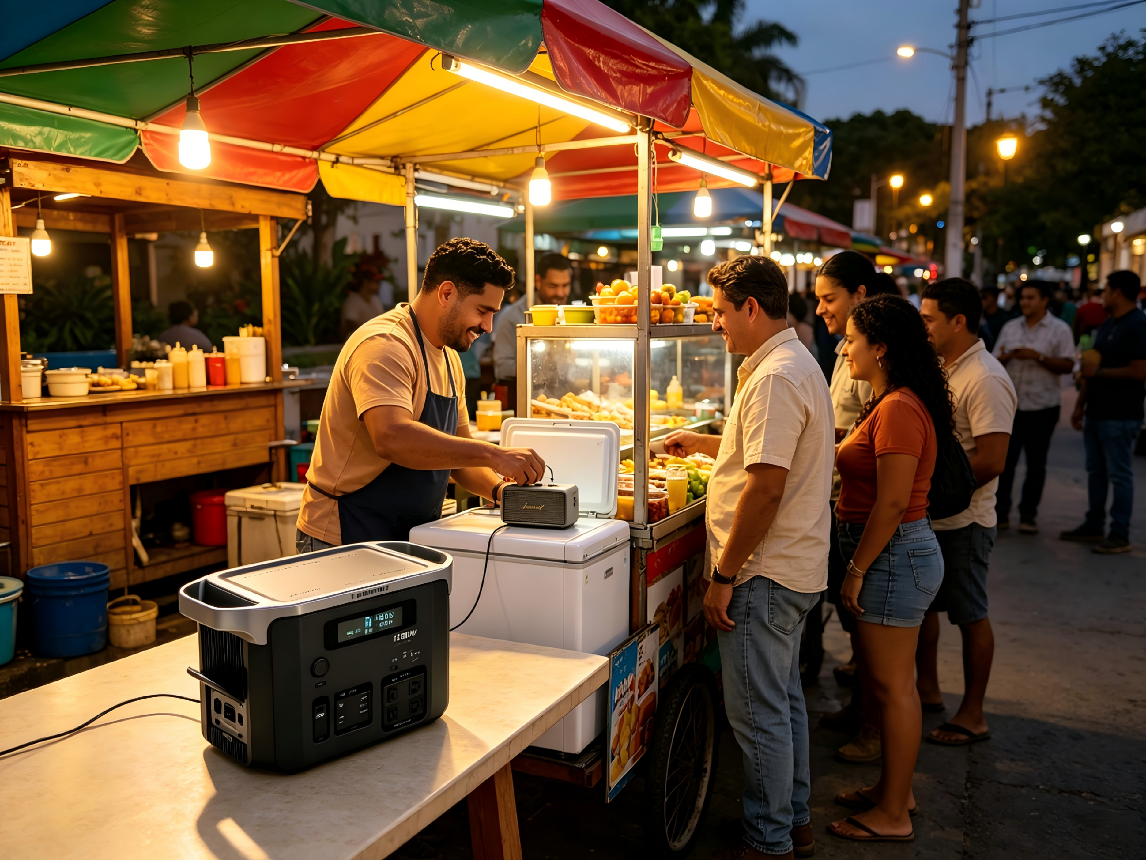 PPS-K1k8US power for a night-market stall